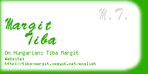 margit tiba business card